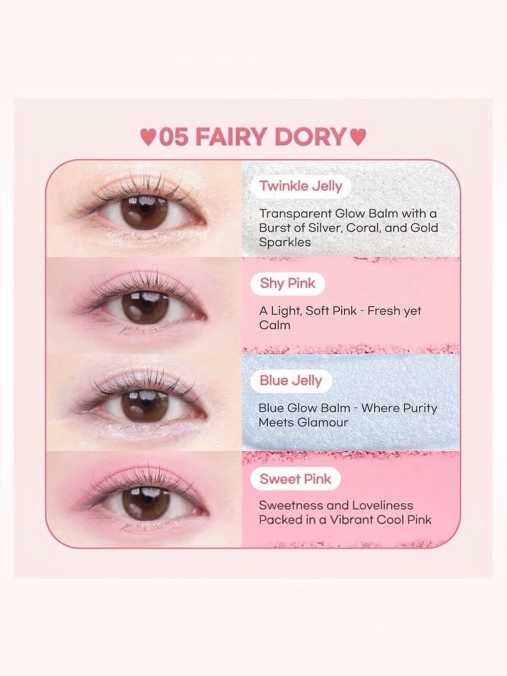 Colorgram Tintin Dory Eye Palette Jelly Thru K-Beauty Eyeshadow NIB NWT - Picture 4 of 9
